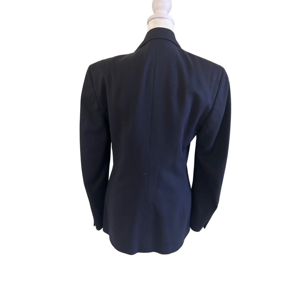 Austin Reed Vintage Blazer Womens Double Breasted Navy Heritage Old Money Wool - Picture 3 of 8